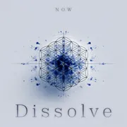 Dissolve EP cover: a Flower of Life mandala with the title Dissolve and the artist name NOW